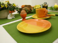 Tischdekoration Frühlingsgrün
